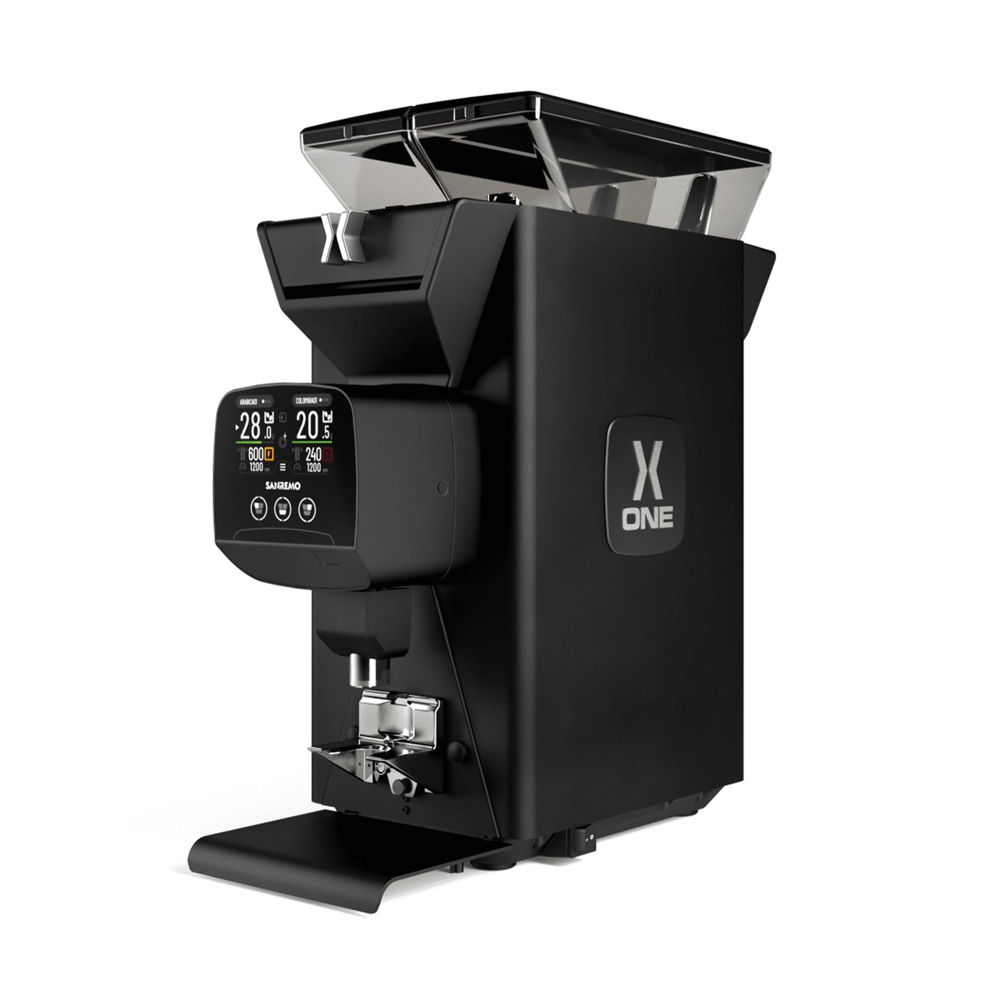 Sanremo X-One – Grind By Weight – Electronic Coffee Grinder – (Black)