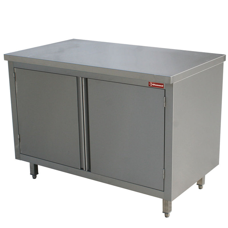 Diamond TA87/B Table On Cupboard, Hinged Doors
