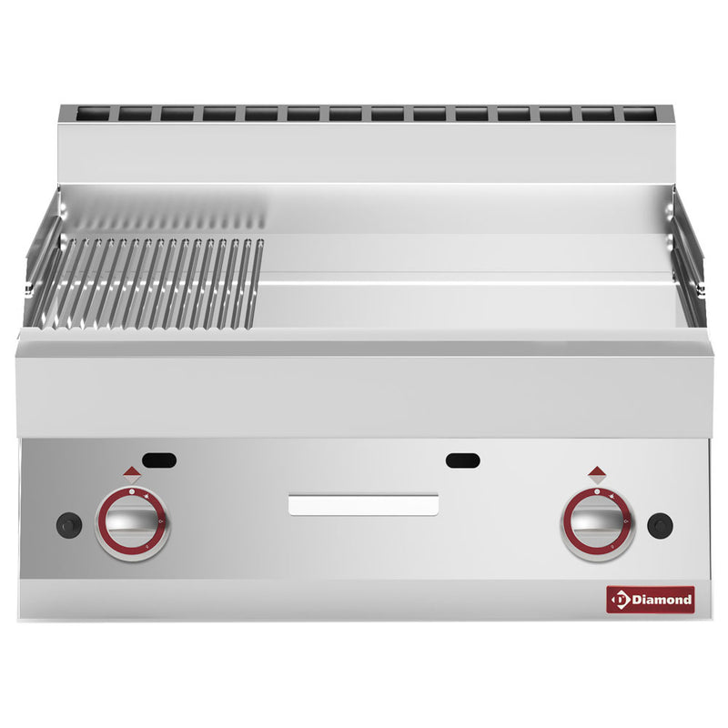 Diamond G65/PMCD7T-N 2/3 Smooth 1/3 Grooved Gas Chrome Cooking Plate