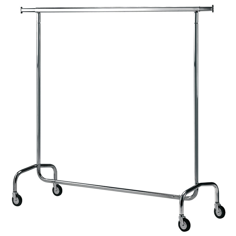 Diamond PVD/C Clothes Hanger On Dismountable Castors, Chromed