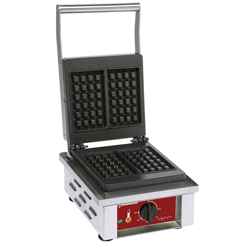Diamond GL-4X6/N Electrical Waffle Iron, 2 Piece Capacity