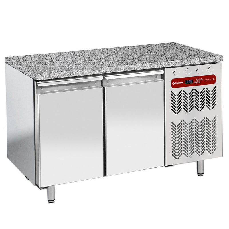 Diamond TP2N/HG-R2 2 Door Stainless Steel Refrigerated Counter, 345 Litres
