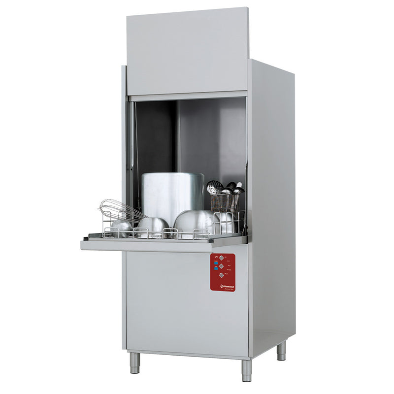 Diamond DP7L/8P Pot & Utensil Washer with Break Tank, 24 Baskets/hour