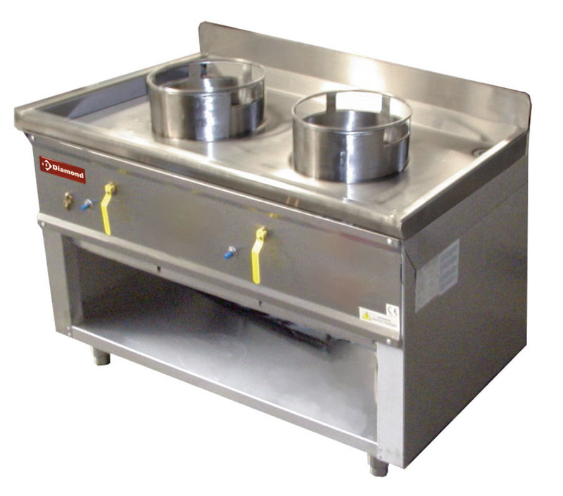 Diamond CHINA/2S 2 Burner Wok Stove
