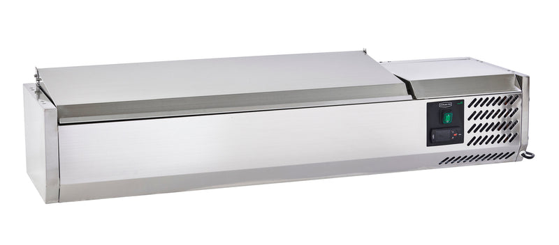 Sterling Pro Cobus SPT1200-330-SS Topping Well with Stainless Steel Lid, 5 x GN1/4