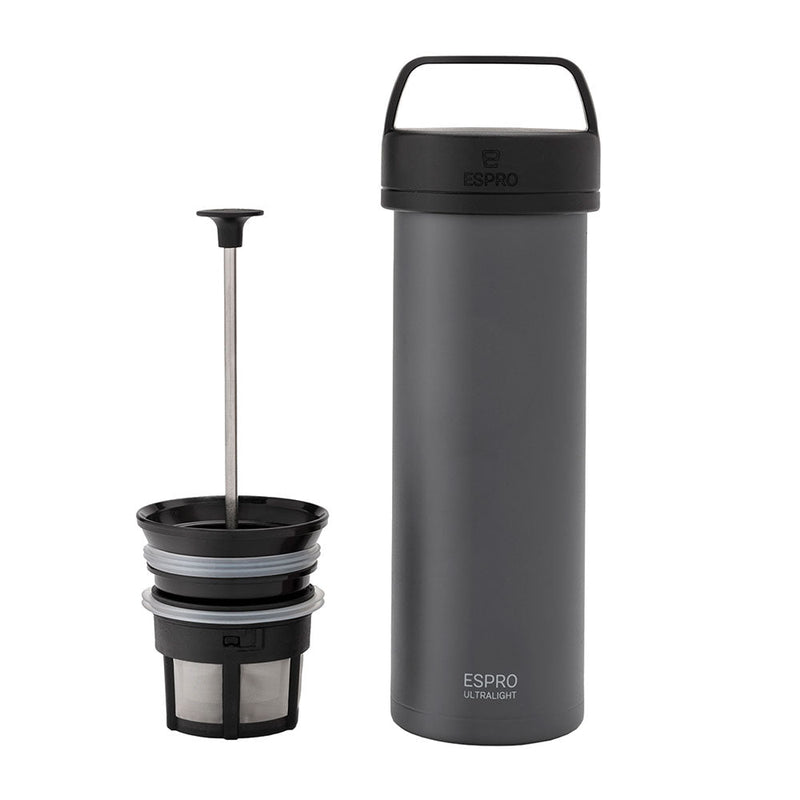 ESPRO P0 Ultralight Travel Coffee Press - Grey (16oz / 473ml)