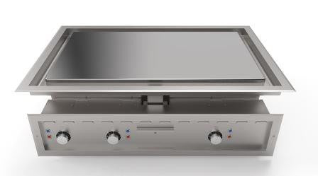 Mirror M1000E DI Drop In Heavy duty Electric Chrome Griddle/Plancha
