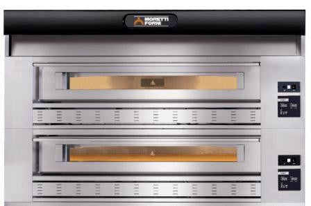 Moretti Forni P150G/2 - Twin Deck gas pizza/bakery oven - 4 + 4 Tray