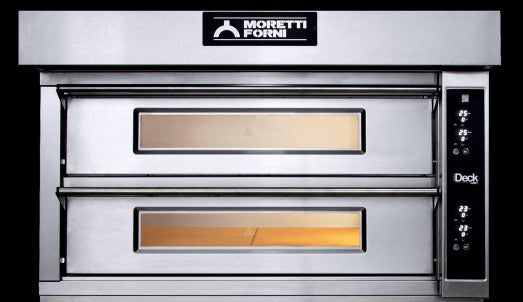 Moretti IDD105.105 Twin deck electric pizza oven - 18 x 12" Pizzas with Electronic controls