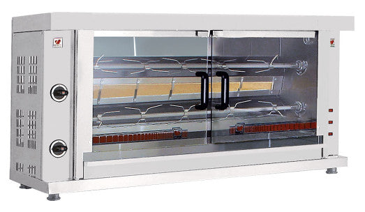 North K2 - 2 spit - 10 bird Gas Chicken rotisserie