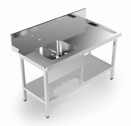 Aristarco - 1200mm Left hand Pre rinse sink for hood dishwasher