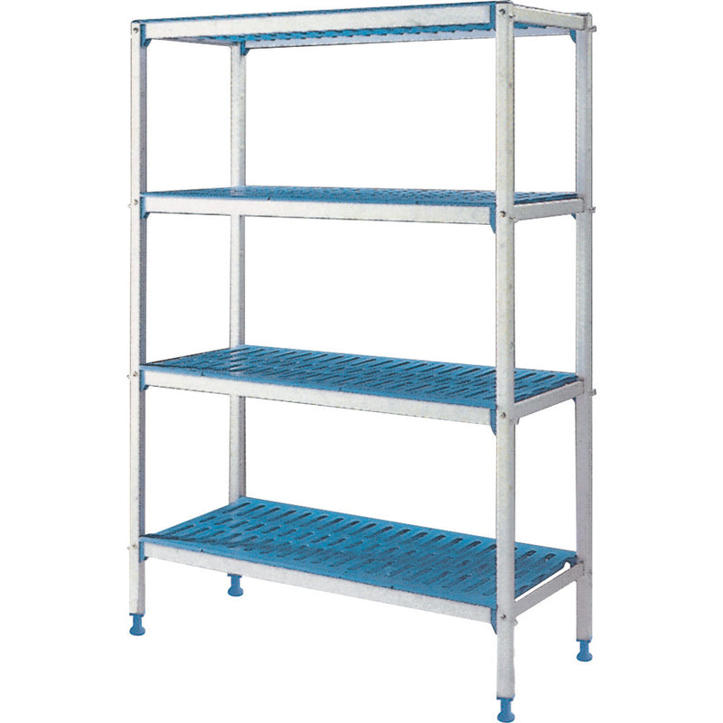 Diamond RLA/094-4/EF Linear Rack In Anodised Aluminium 4 Levels "Modular Rack"