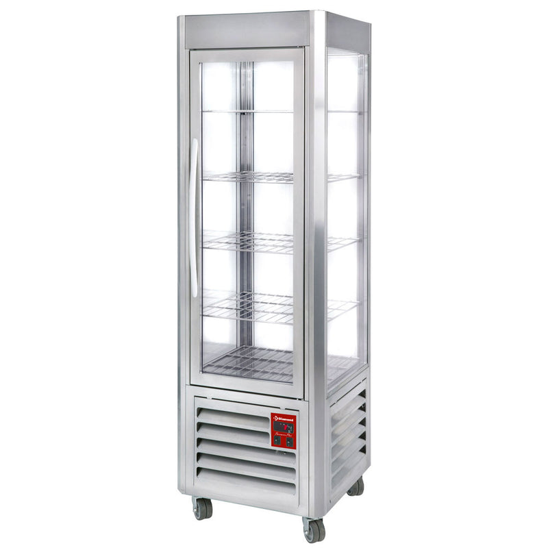 Diamond SNE/GN-A5-R2 Stainless Steel Panoramic Ventilated Display Refrigerator, 360 Litres