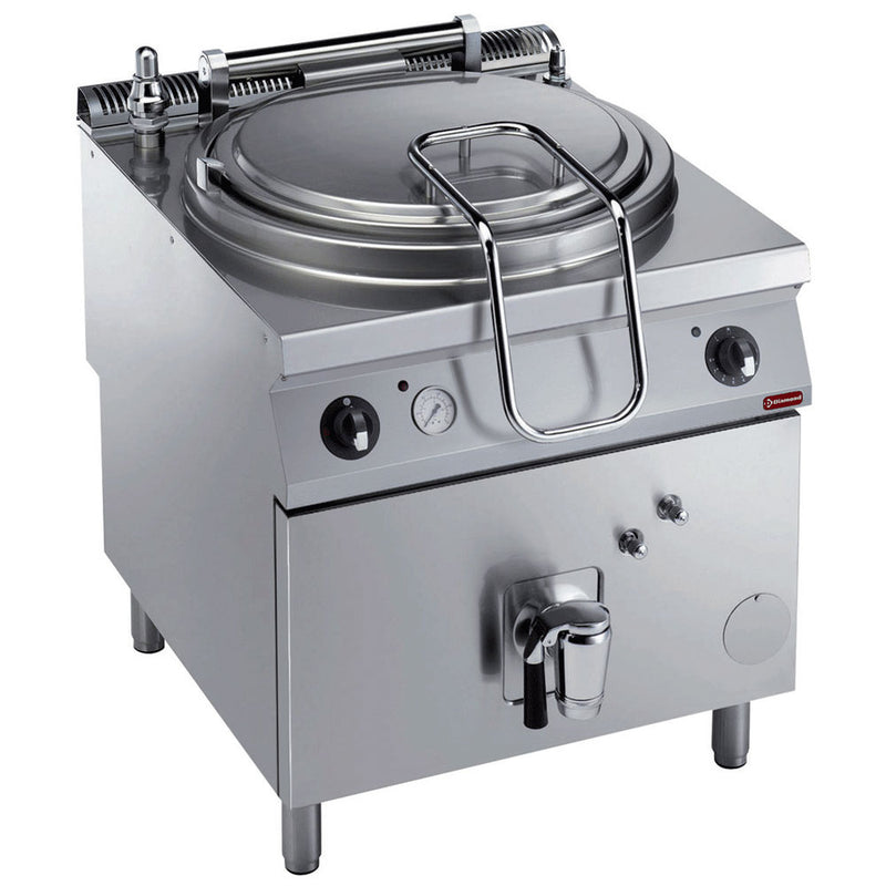 Diamond E22/M150I8-N Electric Indirect Heating Rounded Kettle on Cupboard, 150 Litres