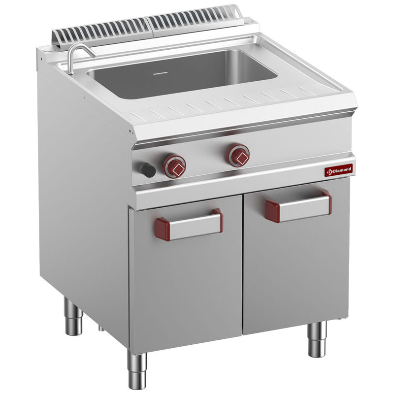 Diamond G7/CPA7-N Freestanding Gas Pasta Cooker on 2 Neutral Closed Cupboards without baskets
