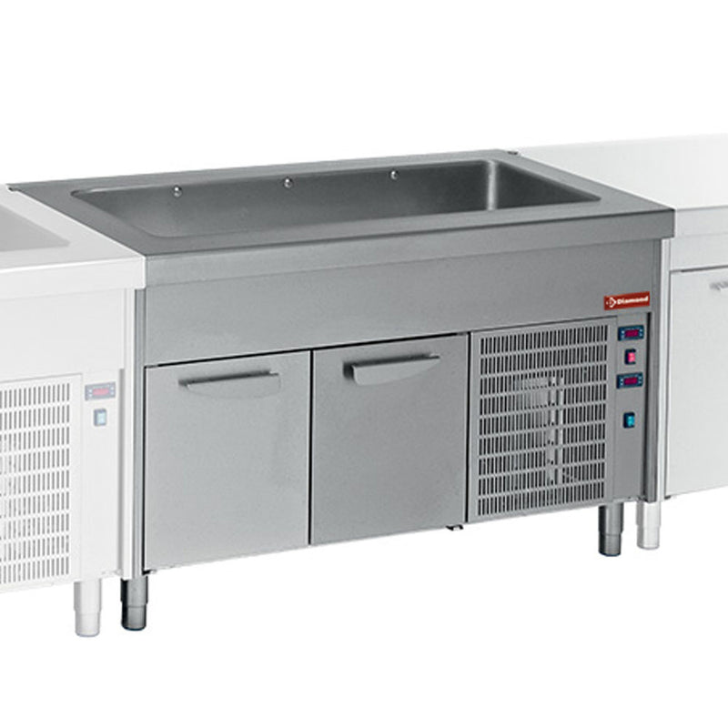 Diamond S80/RCR23-R2 Cooled Tank On Refrigerated Cupboard 6X Gn 1/1