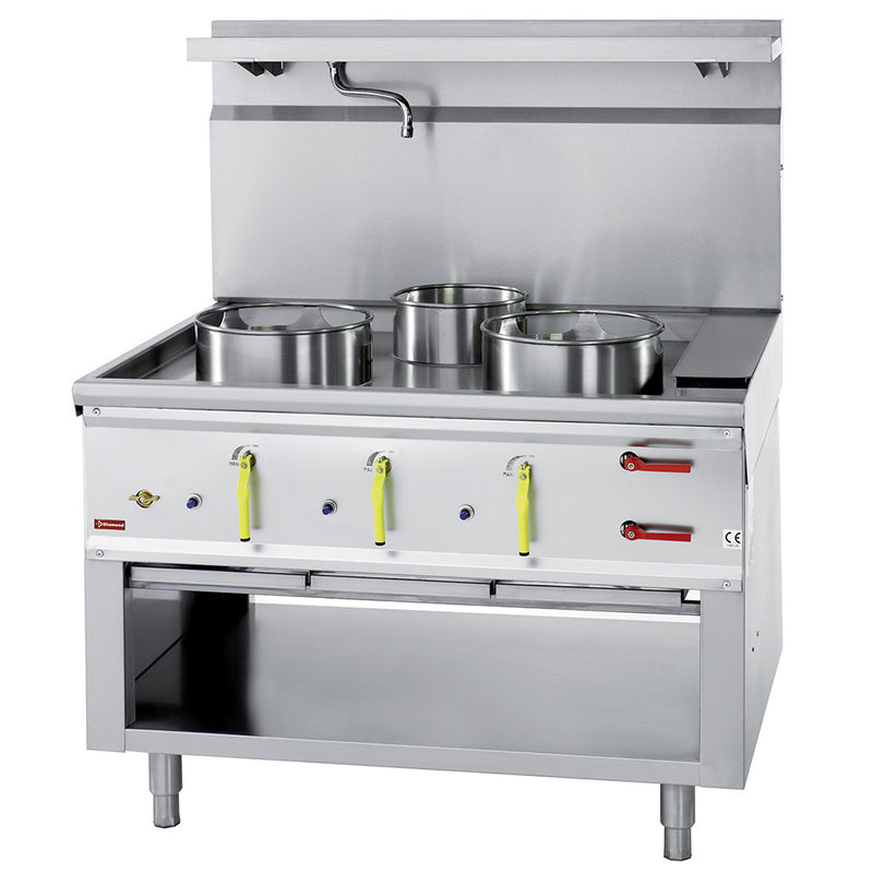 Diamond CHINA/3L 3 Burner Wok Stove with Water Curtain