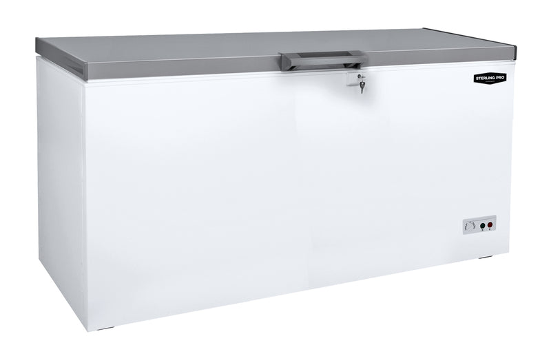 Sterling Pro Green SPC465SS Chest Freezer / Chiller / Fridge with Stainless Steel Lid, 469 Litres