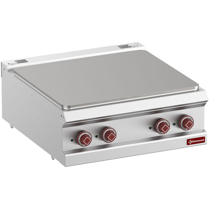 Diamond E7/ST7T-N 1 Whole Hob Countertop Electric Range Cooker, 9kW