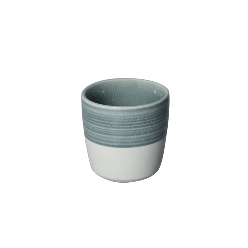 Loveramics Dale Harris Champions Signature Crackle Glaze Flat White Cup (150ml) - Charcoal