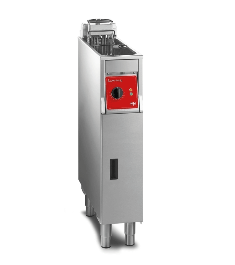 FriFri Super Easy 211 electric free-standing single tank fryer with filtration.