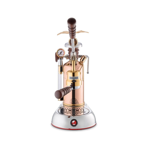 La Pavoni Esperto Edotto Lever Coffee Machine Stainless (Steel Brass Copper/Wood)