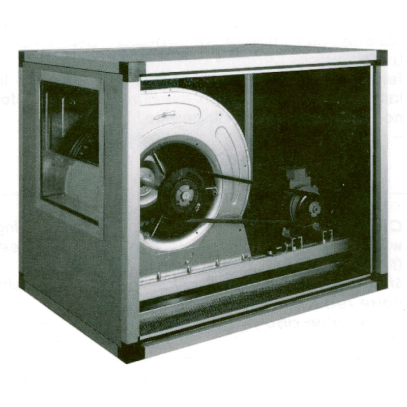 Diamond CT10/10112VS Centrifugal Ventilator With Isolated Caisson, Driven By Belt, 2 Velocities, 4500 M³/H