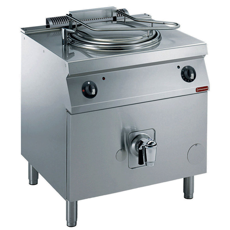 Diamond G22/M150I8-N Gas Indirect Heating Rounded Kettle on Cupboard, 150 Litres