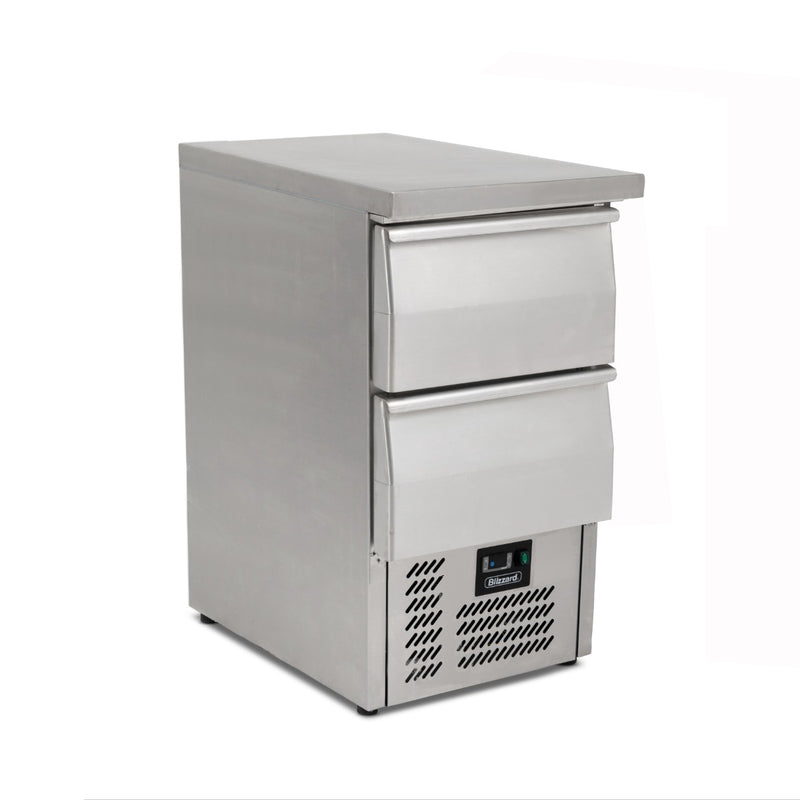 BLIZZARD Compact Double Drawer Counter Refrigerator