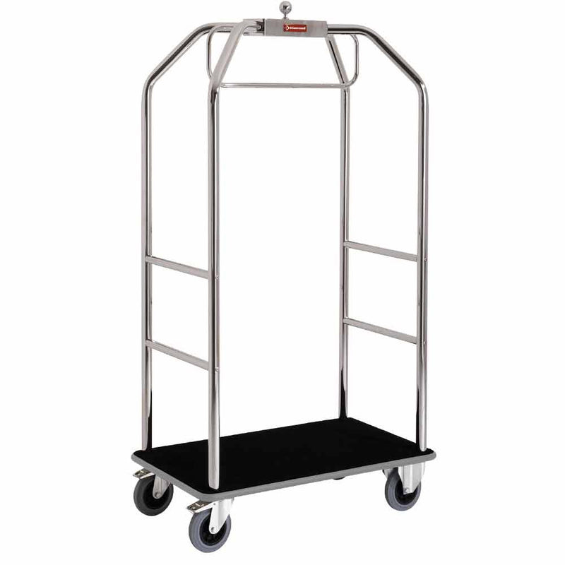 Diamond CVV/C Carriage For Luggage & Cloakroom "Chromed", 2 Wheels With Brakes