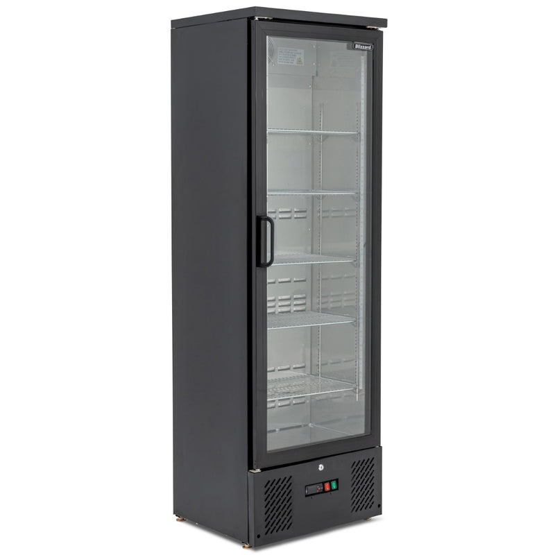 BLIZZARD Upright Single Hinged Glass Door Bottle Cooler