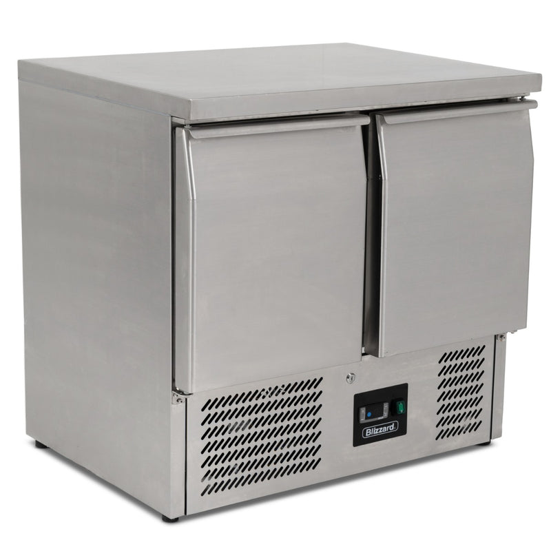 BLIZZARD Compact Double Door Counter Refrigerator