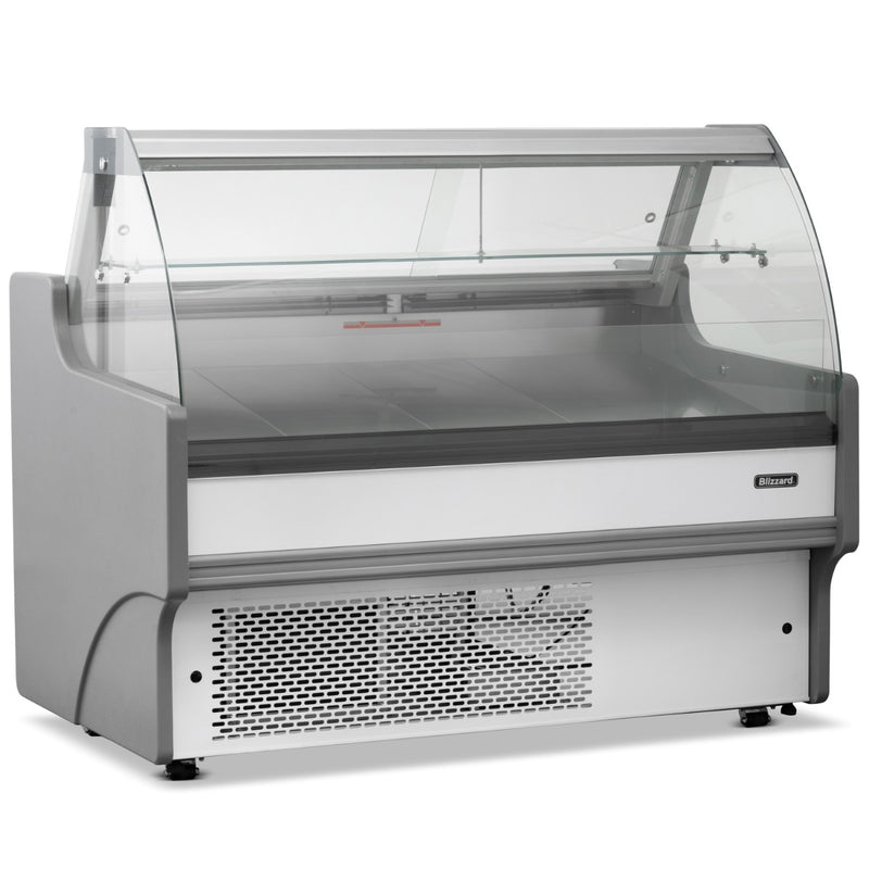 BLIZZARD 1.3m Curved Glass Serve Over Counter