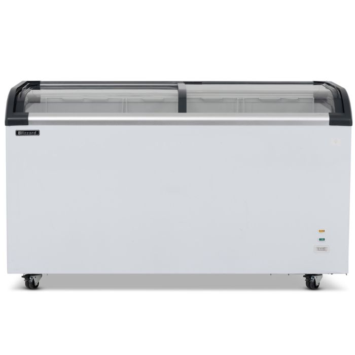 BLIZZARD 520L Curved Glass Lid Freezer