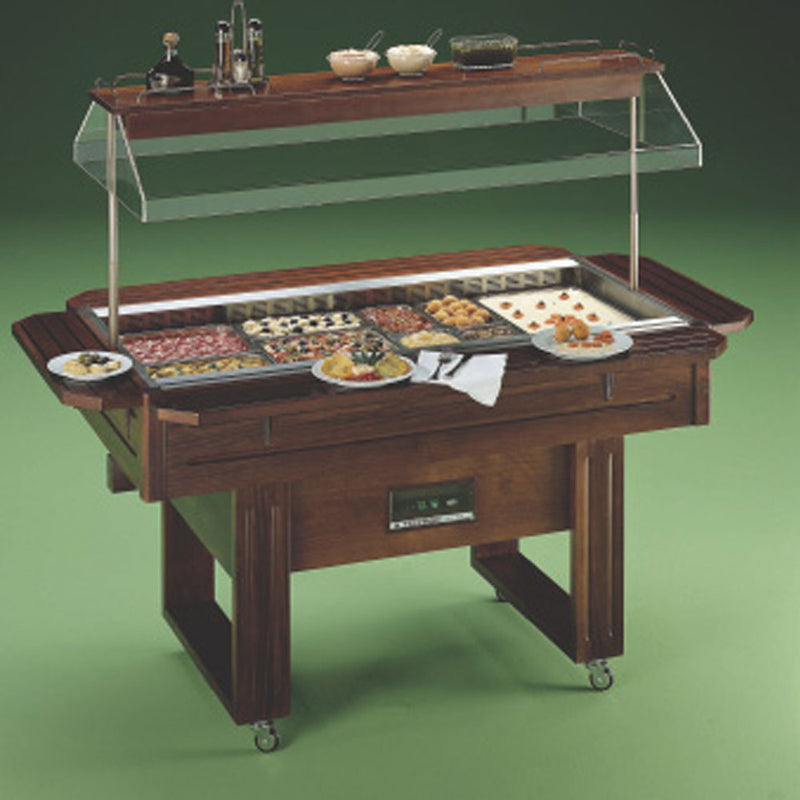 Diamond ISOLAHOTELITE2-LIQ Warming Island Bain Marie Buffet Bar, 4 x 1/1 GN