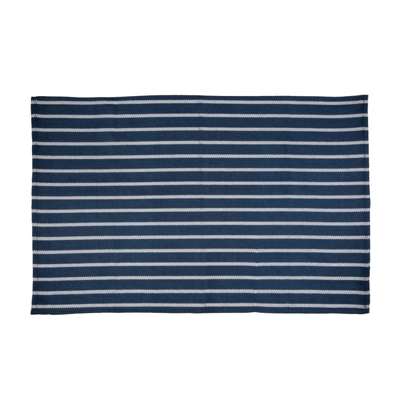 Vogue Butchers Stripe Chef Tea Towel Navy