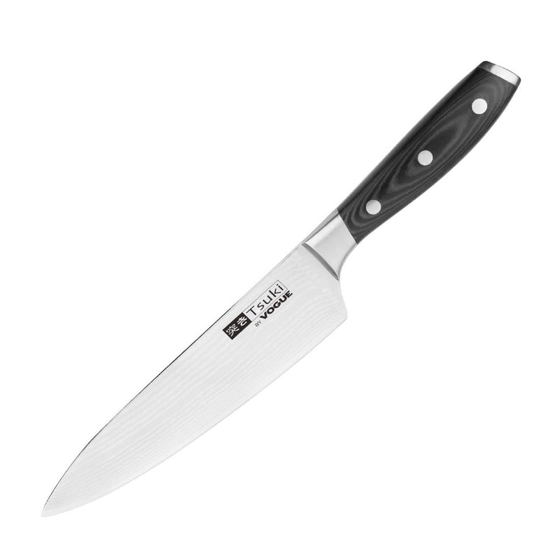 Vogue Tsuki Series 7 Chef Knife Black 20.3cm