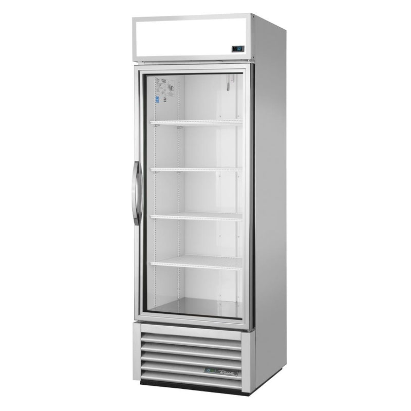 True 1 Glass Door 538Ltr Upright Display Fridge Aluminium GDM-19T-HC-TSL01