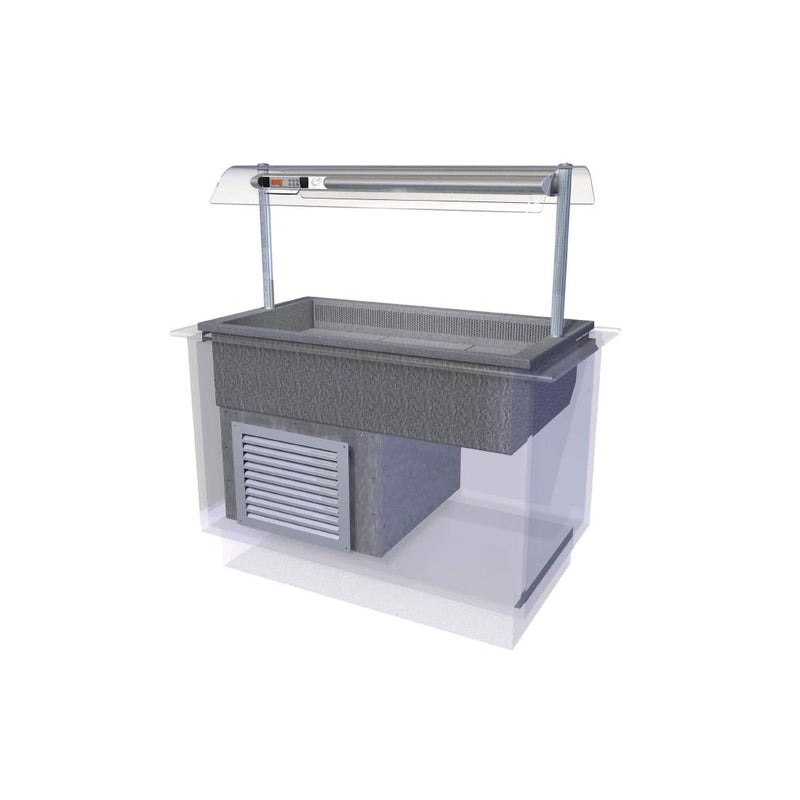 CED Designline Drop In Cold Island Well Self Service 1175mm