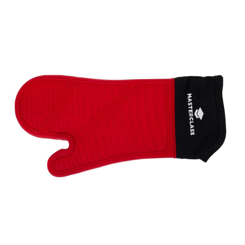 MasterClass Seamless Silicone Oven Mitt with Cotton Sleeve