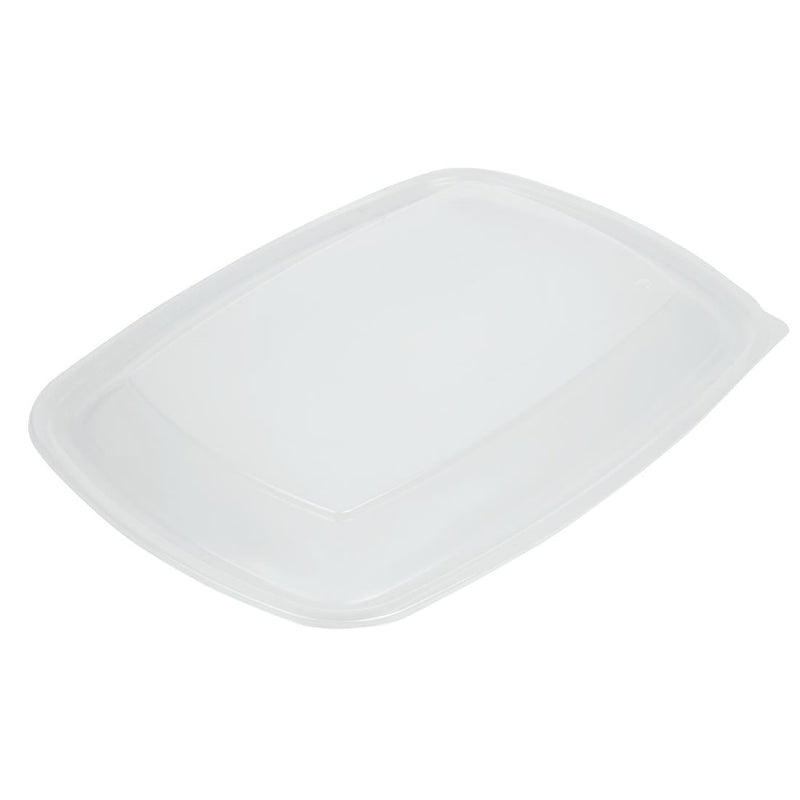 Fastpac Large Rectangular Food Container Lids 1.35Ltr (150 Pack)