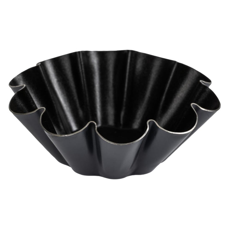 Matfer Bourgeat Non-Stick Mini Brioche Tin 75mm (12 Pack)