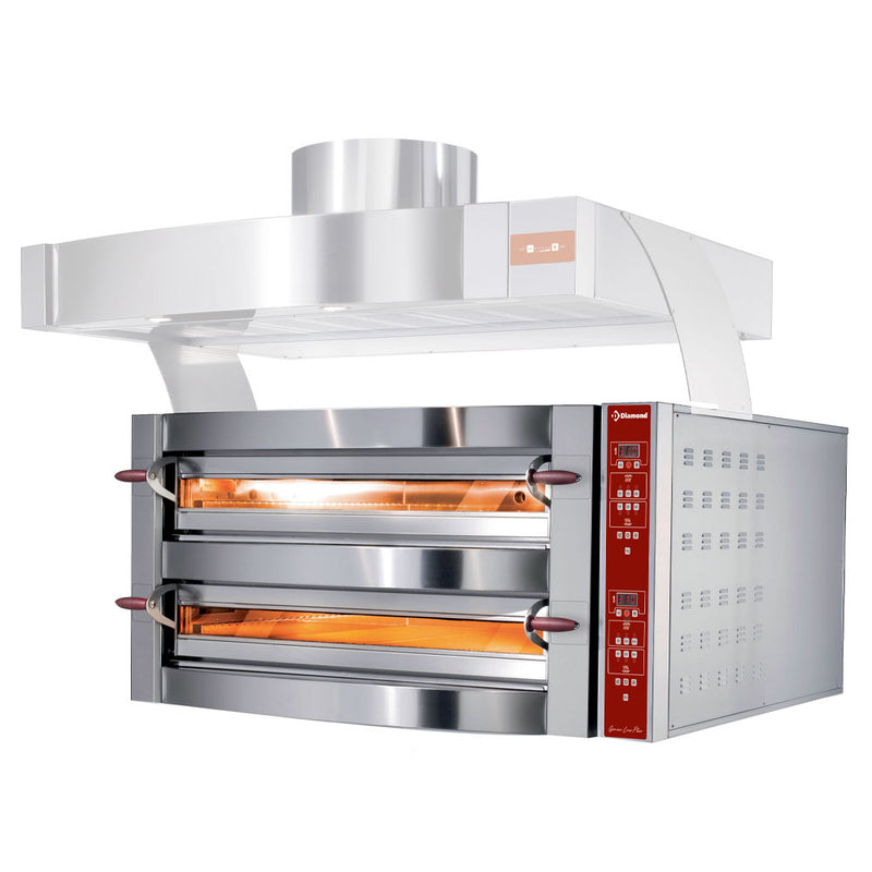 Diamond GDX18/35-DP Electric 2 Chamber Pizza Oven, 18 x ø350mm Pizzas