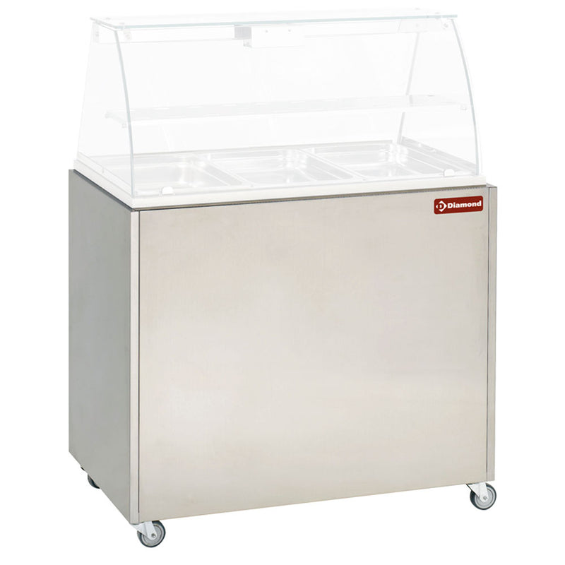 Diamond MEX-RG3 Stainless Steel Board, Support For Display Vbe-311 On Castors