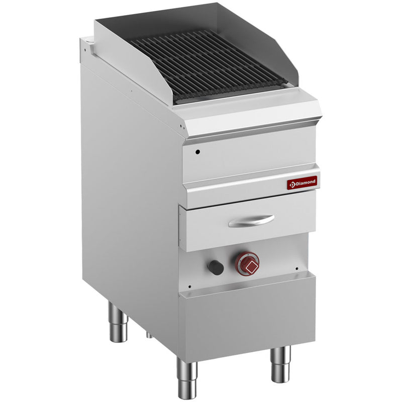 Diamond G7/GVQA4-N Freestanding Ribbed Gas Griddle