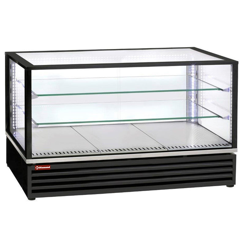 Diamond VRDG-B1-R2 3 Level Black Refrigerated Display Case