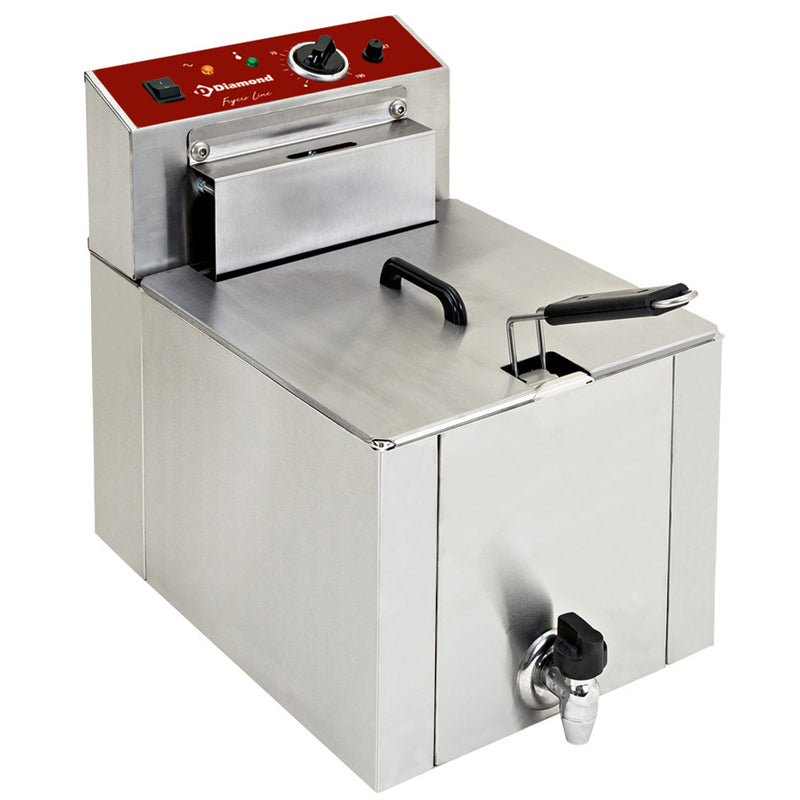 Diamond F12TR/SP Single Basket Countertop Electric Fryer, 7.5kW