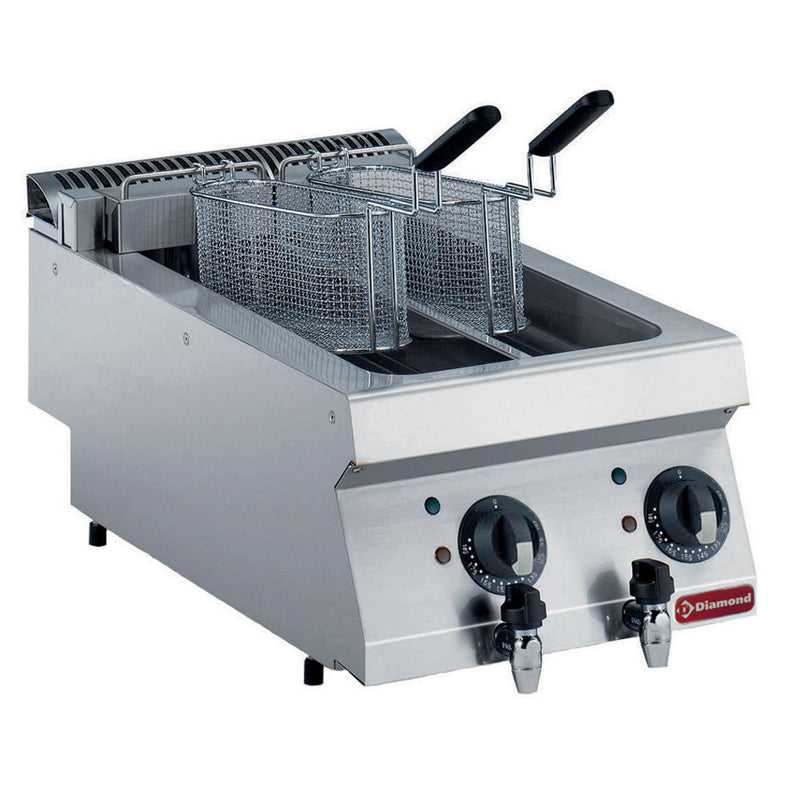 Diamond E17/F2V54T-N Double Basket Countertop Electric Fryer, 9kW