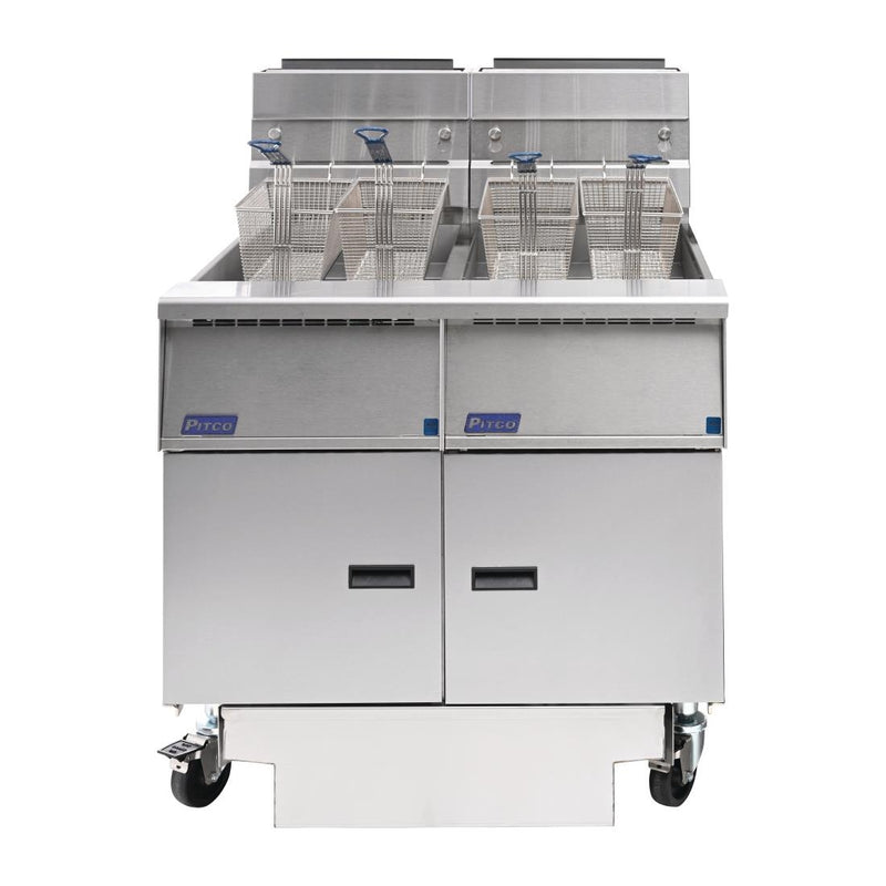 Pitco Solstice Free Standing Natural Gas Filtration Fryer SG14RS/FD-FF