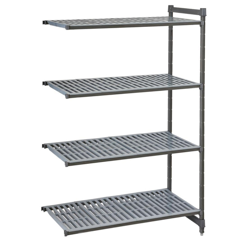 Cambro Camshelving Basics Plus Add-On Unit 4 Tier With Vented Shelves 1830(H)x 1328(W)x 540(D)mm